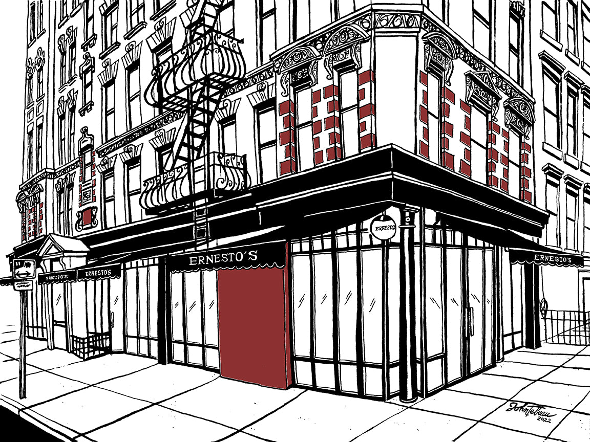 Ernesto's Restaurant of New York City — signed art prints. (ships free in the US)