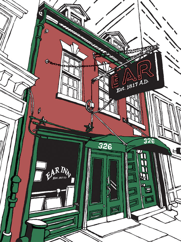 ear inn nyc art tebeau
