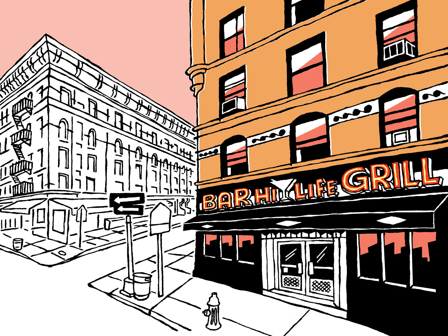 hi-life bar and grill nyc art john tebeau