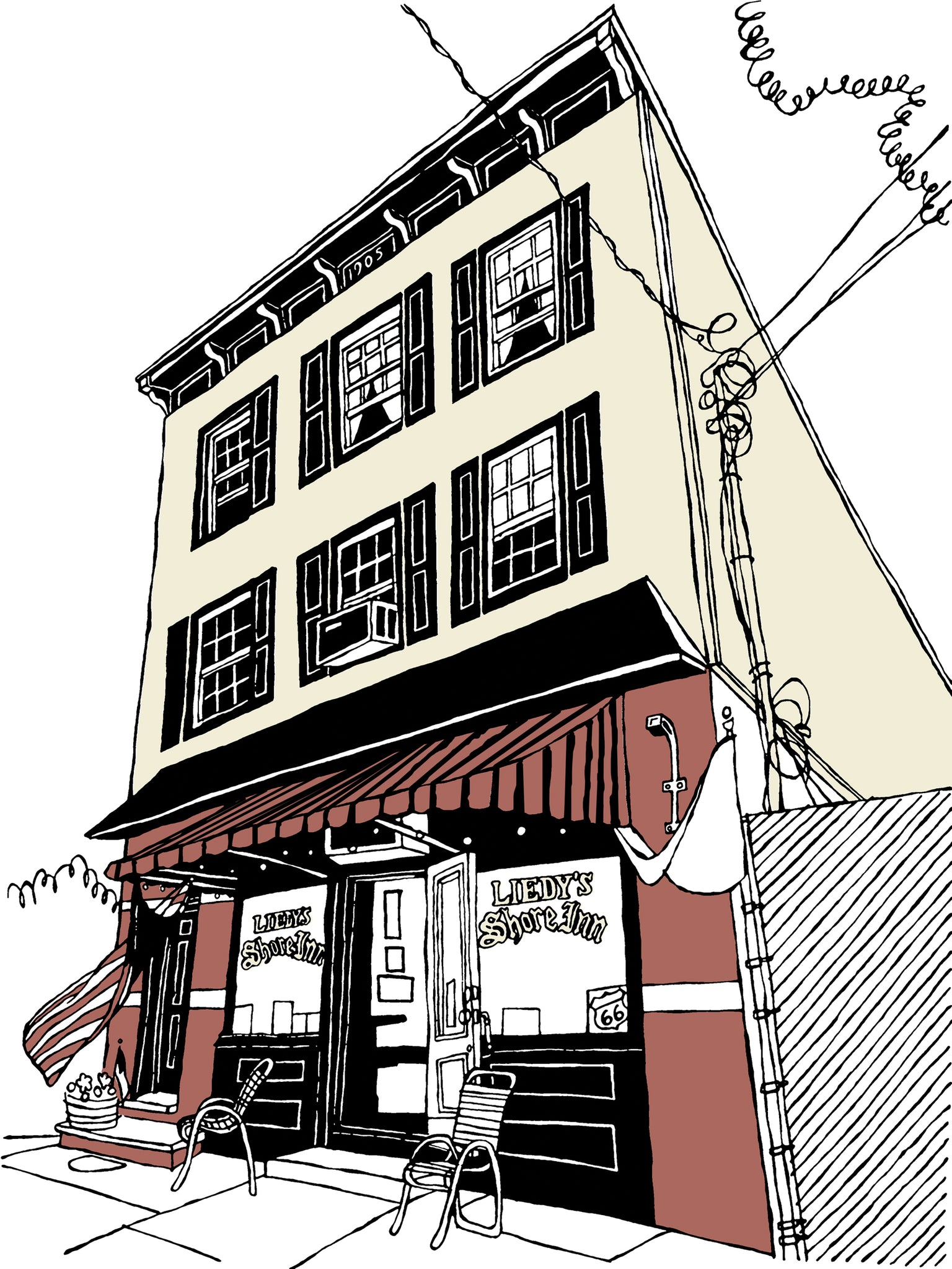 liedy's shore inn staten island nyc bar art john tebeau