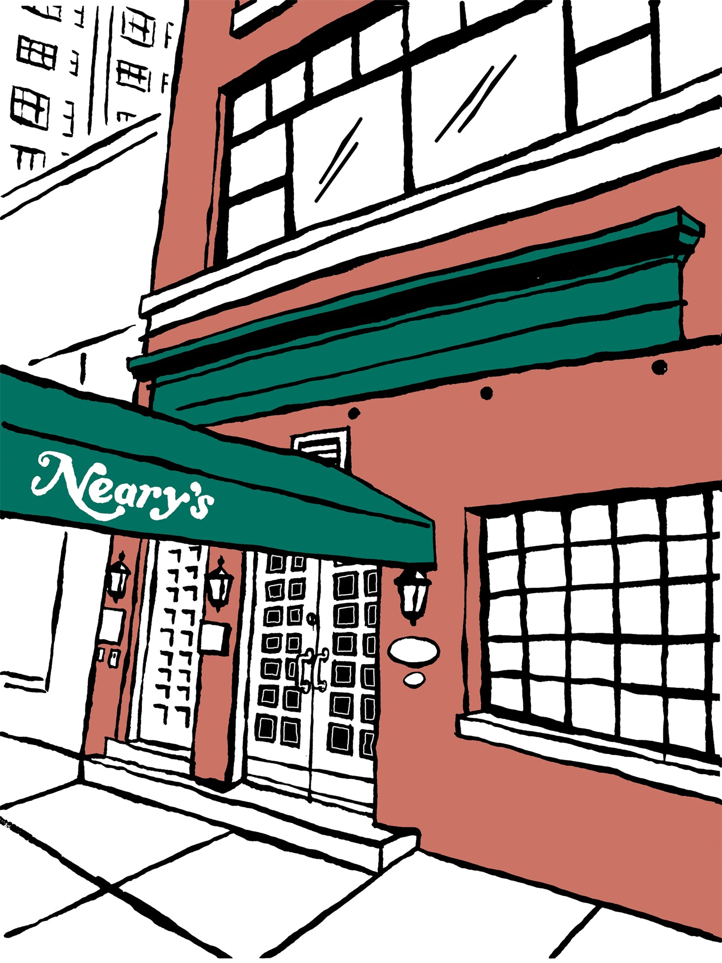 neary's bar new york art by John Tebeau