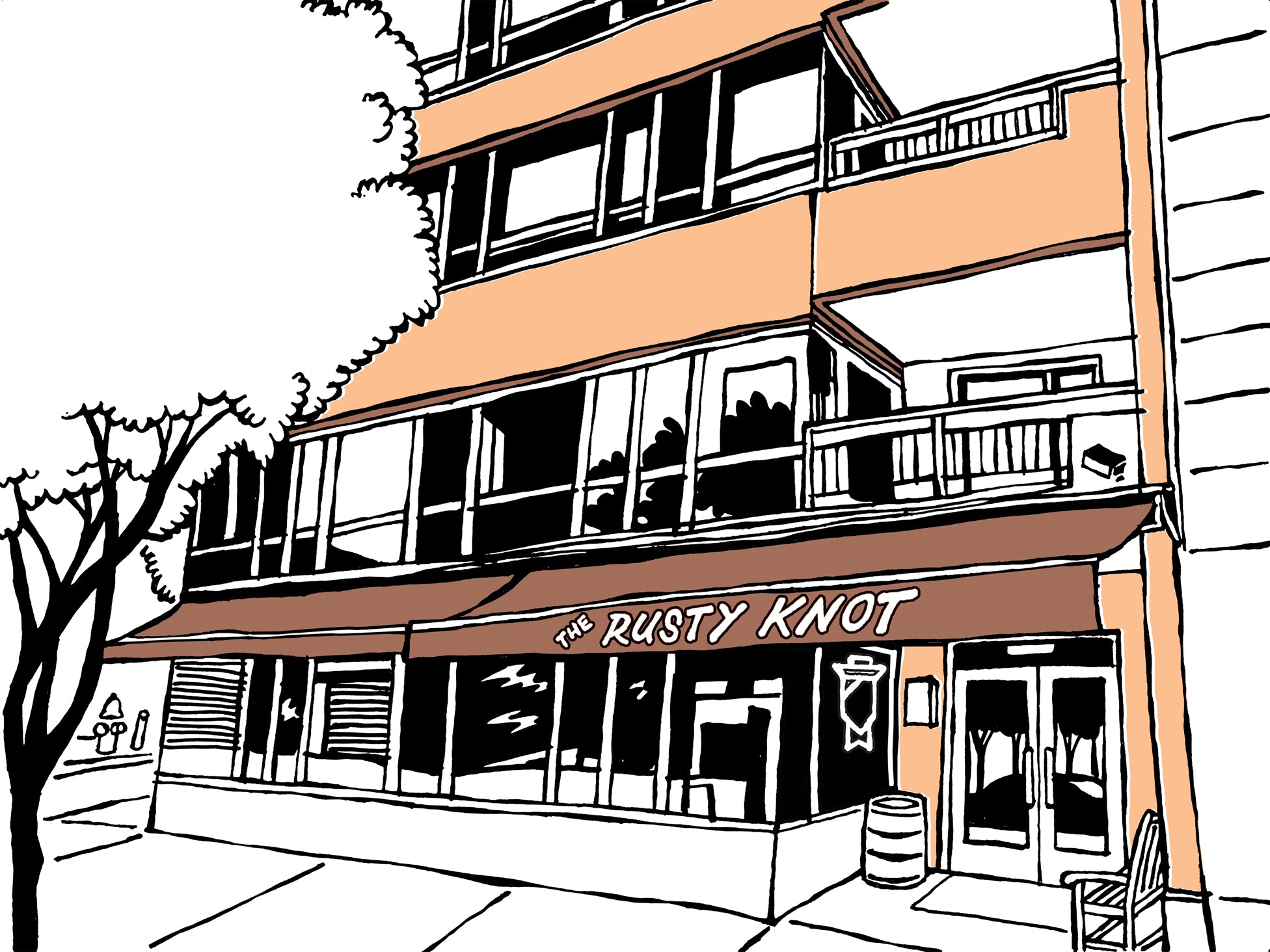 rusty knot new york art by john tebeau