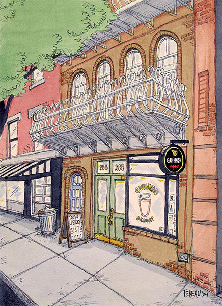 Tom and Jerry's bar of New York, NY: signed prints by John Tebeau