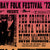 South Bay Folk Festival poster (1972) featuring Jerry Garcia and His Warlocks