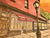 Illustration of Big Tiny bistro wine bar in Brooklyn, NY – French bistro art by John Tebeau
