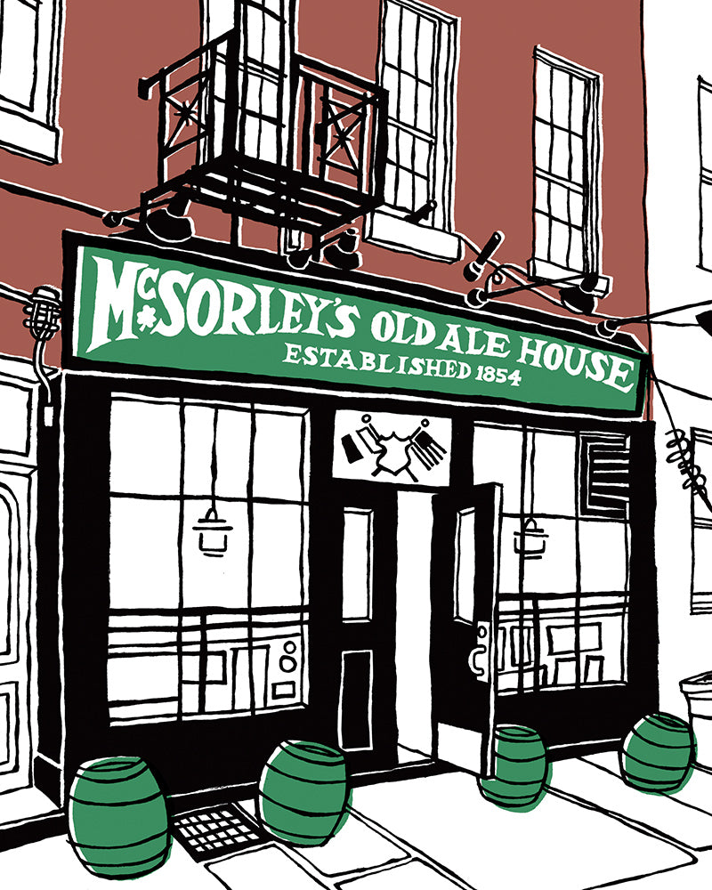 McSorley's Old Ale House of New York signed prints
